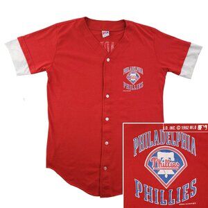 Philadelphia Phillies Vintage Baseball Jersey Shirt 90s Swingster 1992 MLB Large